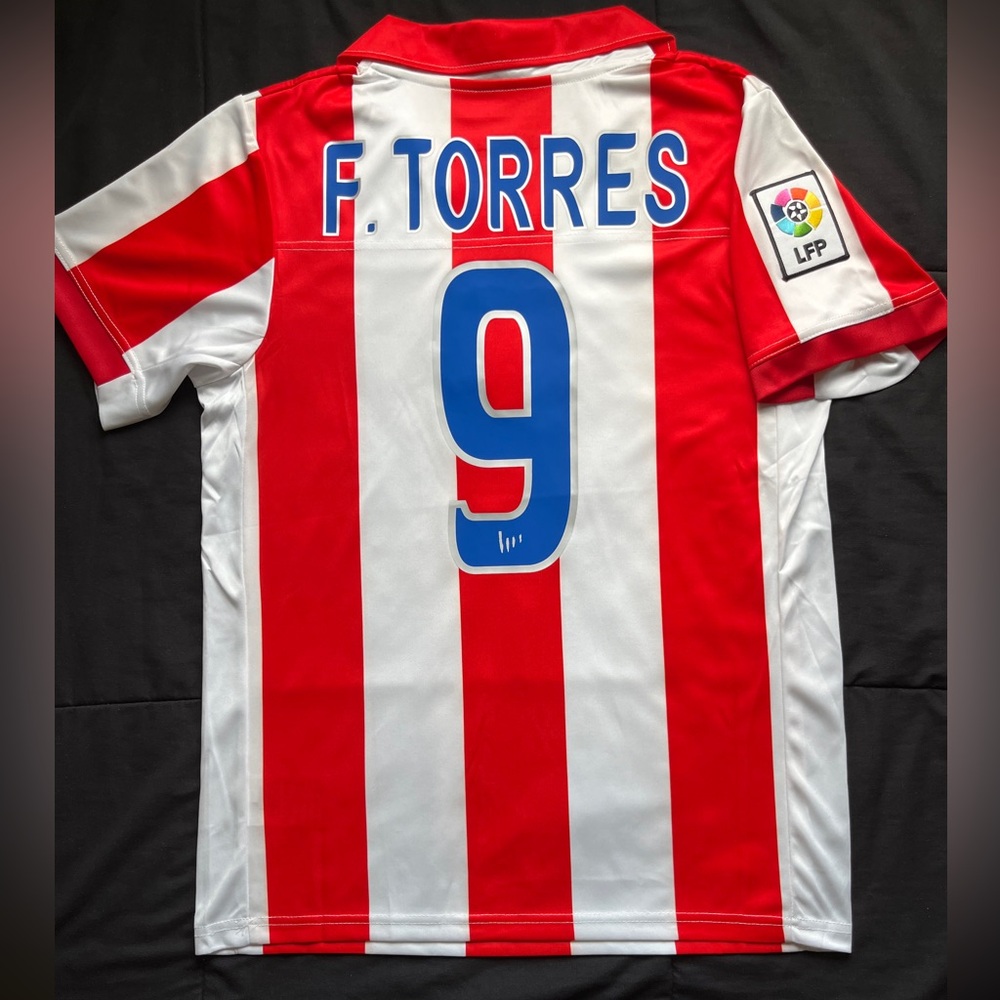 Fernando Torres #9 Retro 2003 Atlético home jersey soccer Atletico Madrid